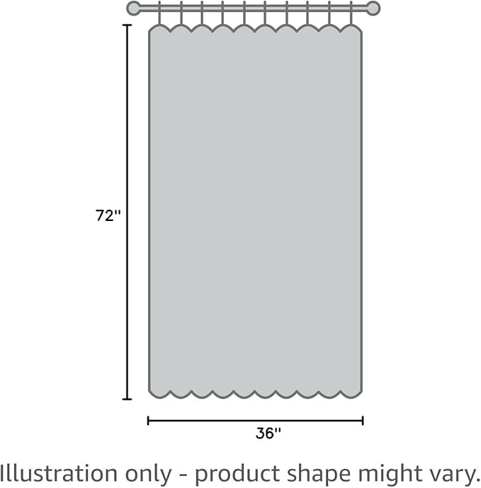 MitoVilla Boho Small Stall Fabric Shower Curtain 36 x 72, Sage Green Half Size Narrow Polyester Linen Tassel Cloth Shower Curtains for Chic Modern Farmhouse Country Bathroom Decor