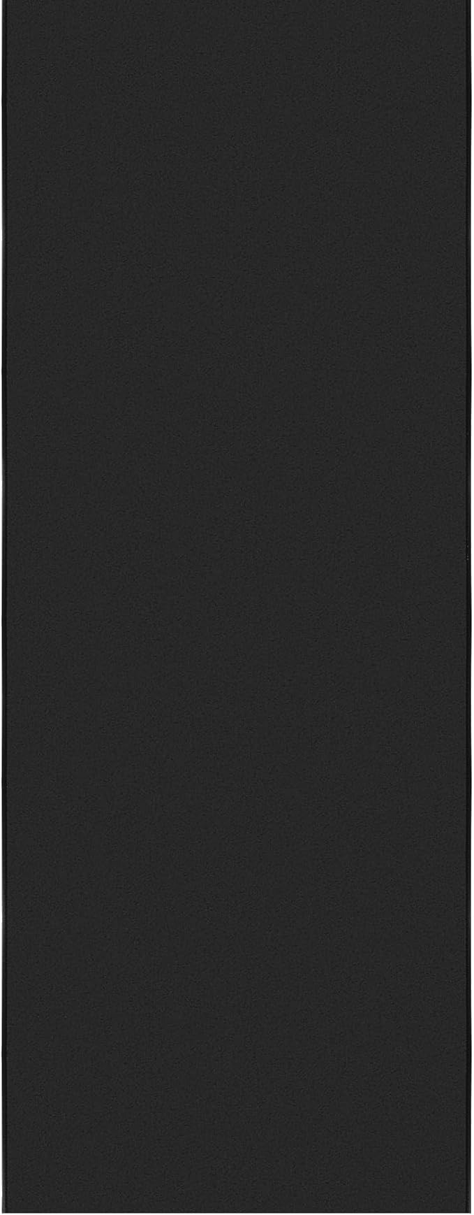 Ottomanson 2x2 Non Slip Area Rug for Bathroom - Rubber Backed Entryway Rug for Front Door - Solid Modern Kitchen Rug for Bedroom or Living Room, Black, 2' x 2'