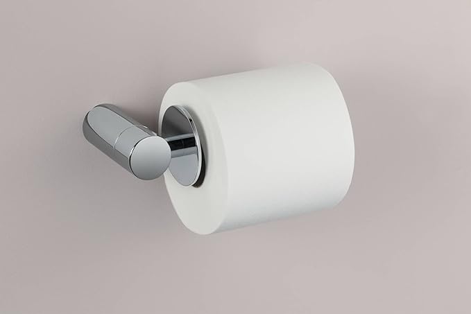 Moen YB0409CH Single Post Modern Toilet Paper Holder, Chrome