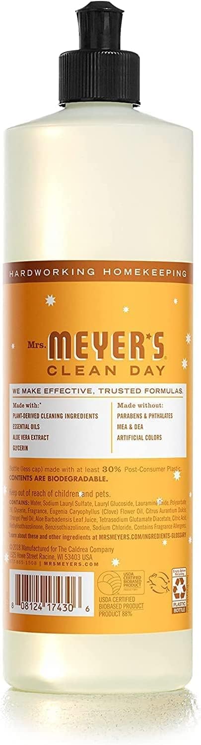 Mrs. MEYER'S CLEAN DAY Variety Dish Soap Scent (Peppermint + Orange Clove + Iowa Pine)