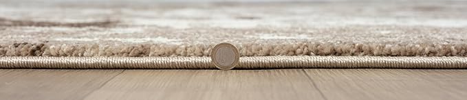 Keen Home Design Area Rugs - 2x12 Non-Shedding, Abstract Rugs for Kitchen, Living Room, Bedroom, Dining Room, Entryway - Size: 2'8" x 11'11", Multi