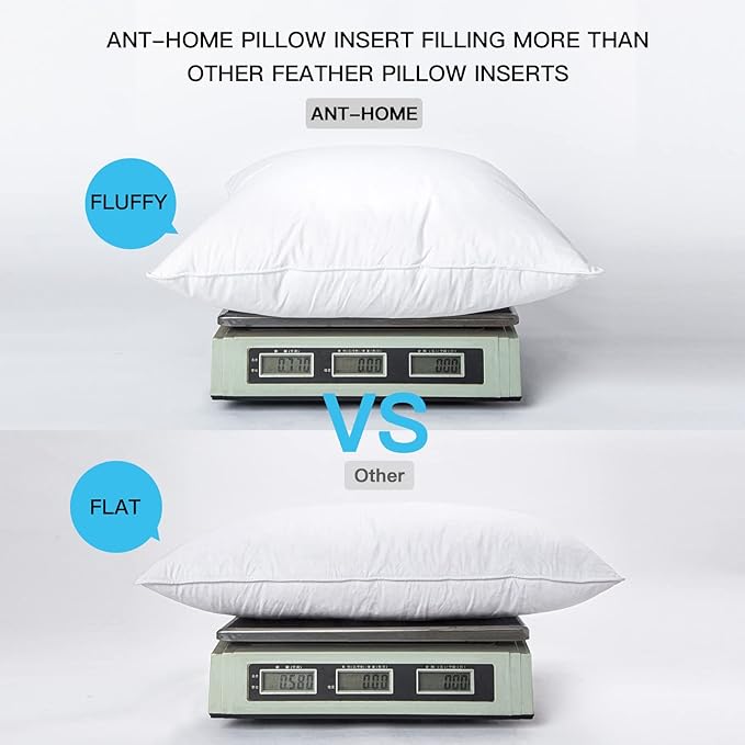 12"x20" Pillow Inserts Soft Feather Pillow Set of 1 Indoor Decorative Sofa Down Pillows Bed Pillows Couch Pillow