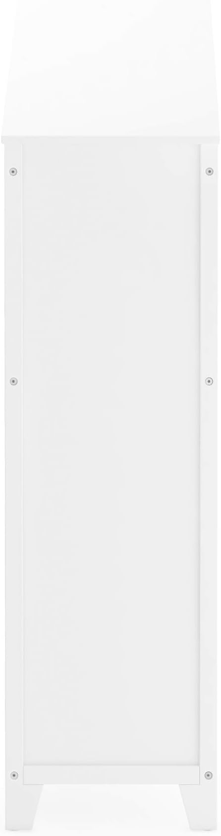 Martha Stewart Kids Deluxe Dollhouse Bookcase - Linen White Bookshelf: Wooden Book & Toy Storage Shelf Organizer | Toddler Book Organization | Kids' Tall Bookshelf for Playroom and Bedroom Storage