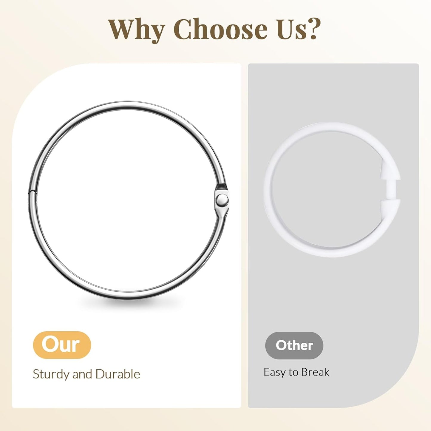 Shower Curtain Rings, Bathway Shower Curtain Hooks Anti-Drop Shower Rings for Curtain, Metal Shower Curtain Rings Rust Proof, Chrome Shower Hooks for Shower Curtain Rod, Shower Rod Hook 12Pcs