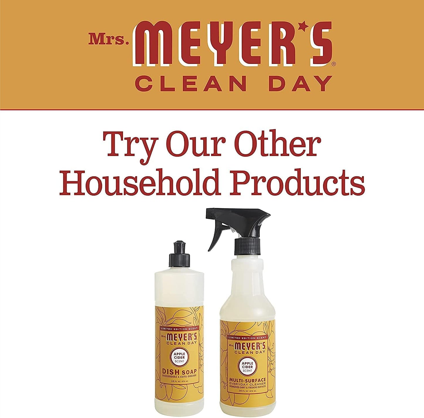Mrs. MEYER'S Liquid Dish Soap Apple Cider 16 OZ (Pack - 1)