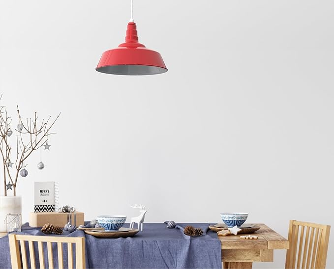 Steel Lighting Co. Redondo Barn Light | Outdoor Wall Mounted | 20 inch Dome | 16 inch Gooseneck | Large Farmhouse Warehouse Light Made in America | Black Exterior/White Interior