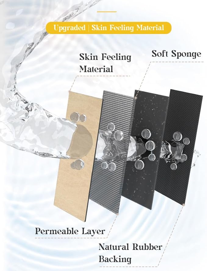 MontVoo -Bath Mat Rug-Rubber Backing Non Slip Quick Dry Absorbent Thin Bathroom Rugs Fit Under Door-Faux Suede Surface Bathroom Floor Mats-Shower Rug for in Front of Bathtub Shower Beige 17"x59"