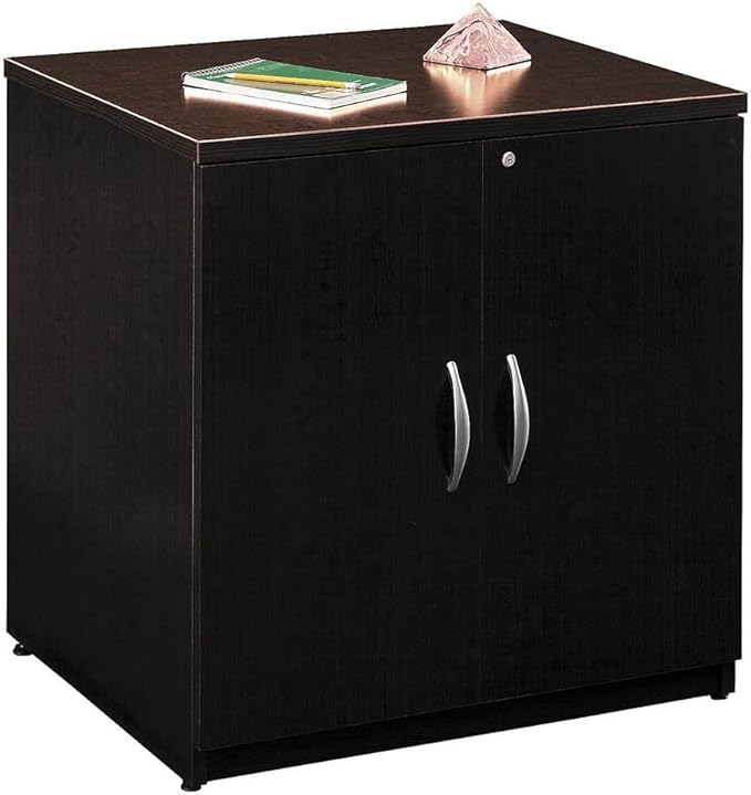 Bush Business Furniture Series C Storage Cabinet with Doors in Mocha Cherry, 2 Door Accent Chest for Home and Professional Office