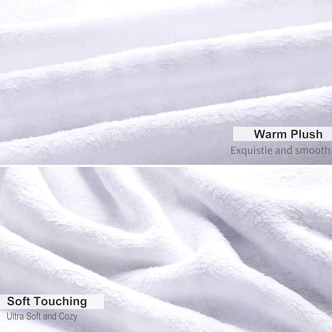 Starfish Seashell Throw Blanket for Teens Boys Girls and Adults Soft Warm Cozy Funny Midweight Food Flannel Blankets for Couch Sofa Bed Camping Travel Home Decor 40" X 50"