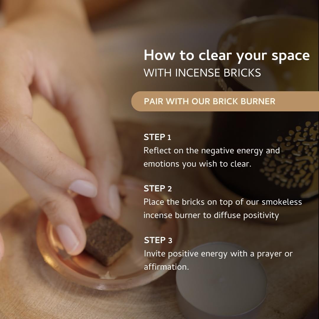 Palo Santo, Palo Santo + White Sage & Palo Santo + Lavender Smokeless Incense Bricks Refill | 3x9 Bricks | Aromatherapy | Smudging | Essential Oils | Air fresheners for Home | Meditation Accessories