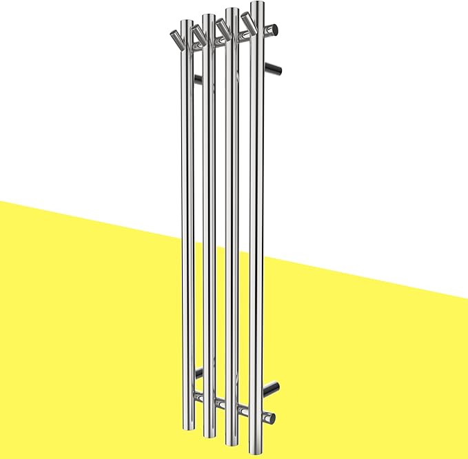Heated Towel Rack, Towel Warmer with Timer, Wall Mounted hot Towel Warmer Rack for Bathroom, Hardwired or Plug-in Models Vertical Towel Heater