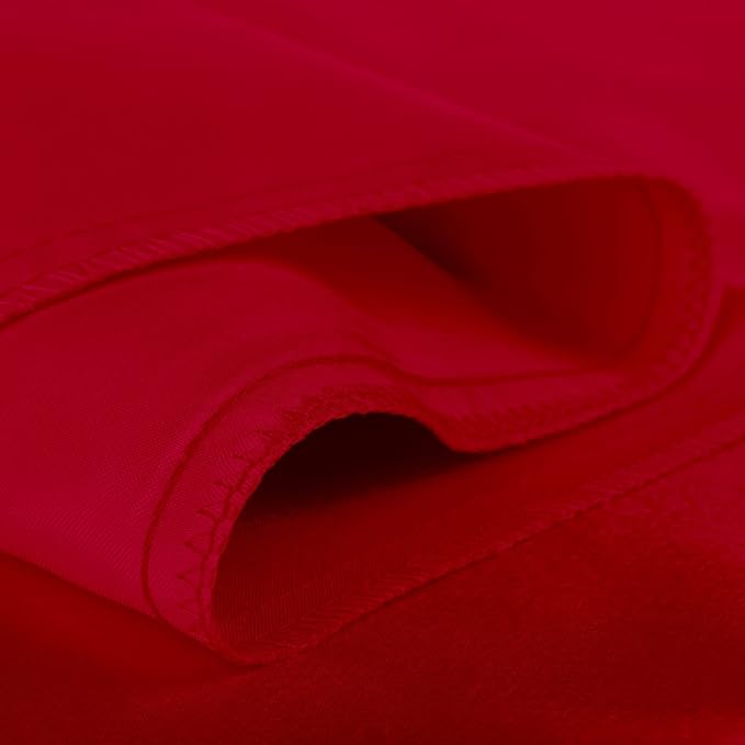 Satin Pillowcase with Zipper, for Hair and Skin Care, Feels Soft and Cool Like a Silk Pillowcase, Red Satin Pillow Cases Set of 2, Slik Pillow Cover, Standard Size - 2 Pack