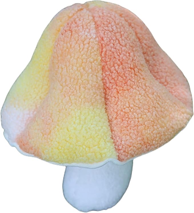 Mushroom Pillow Floor Pillow Sofa Cushion Home Decoration Reading Pillow (32cm, Brown)