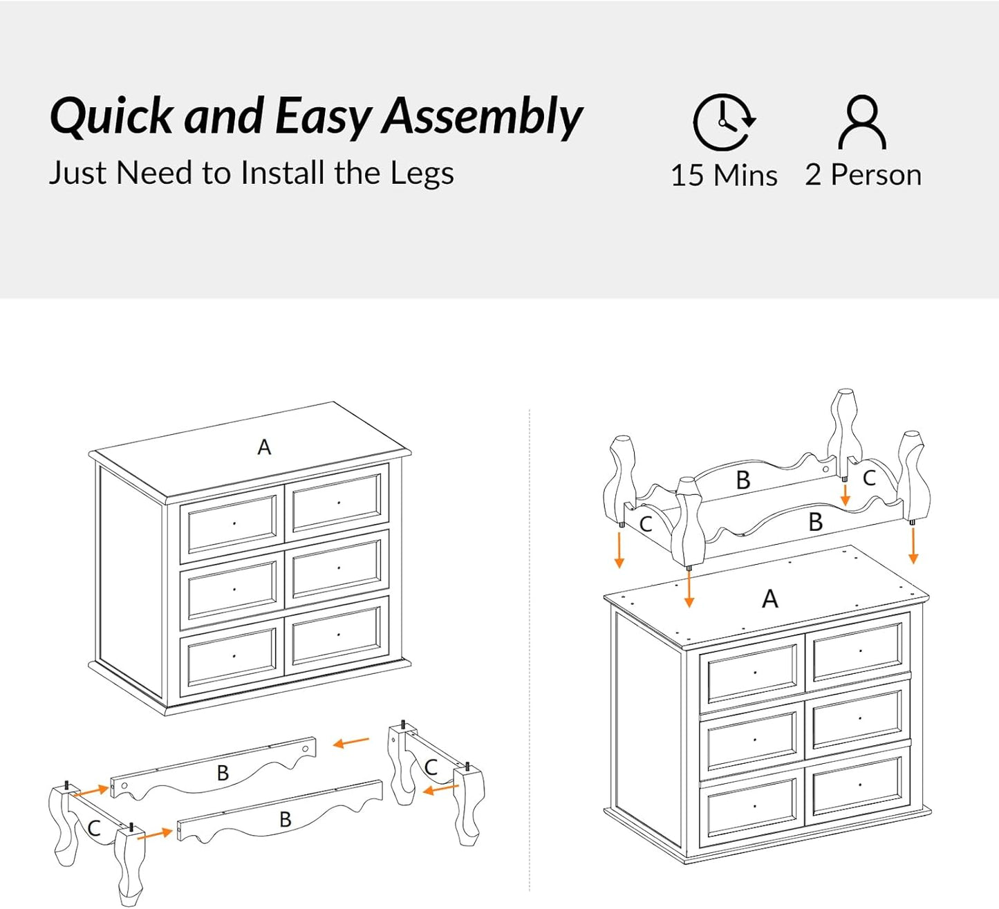 HULALA HOME 3-Drawer Nightstand with Charging Station, Drawer Organizer with Wood Legs, Farmhouse Solid Wood Nightstand Set of 2(Walnut)