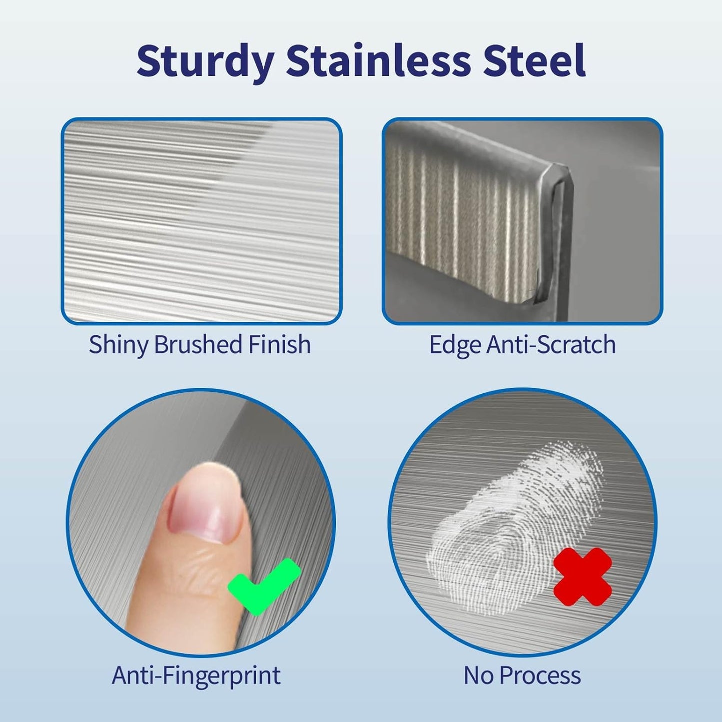 IIIOIIIA Stove Top Magnetic Shelf for Kitchen Organization, 30" Magnetic Spice Rack Over The Stove, 4" Deep Spice Organizer with Border All Around, Brushed Stainless, Silver