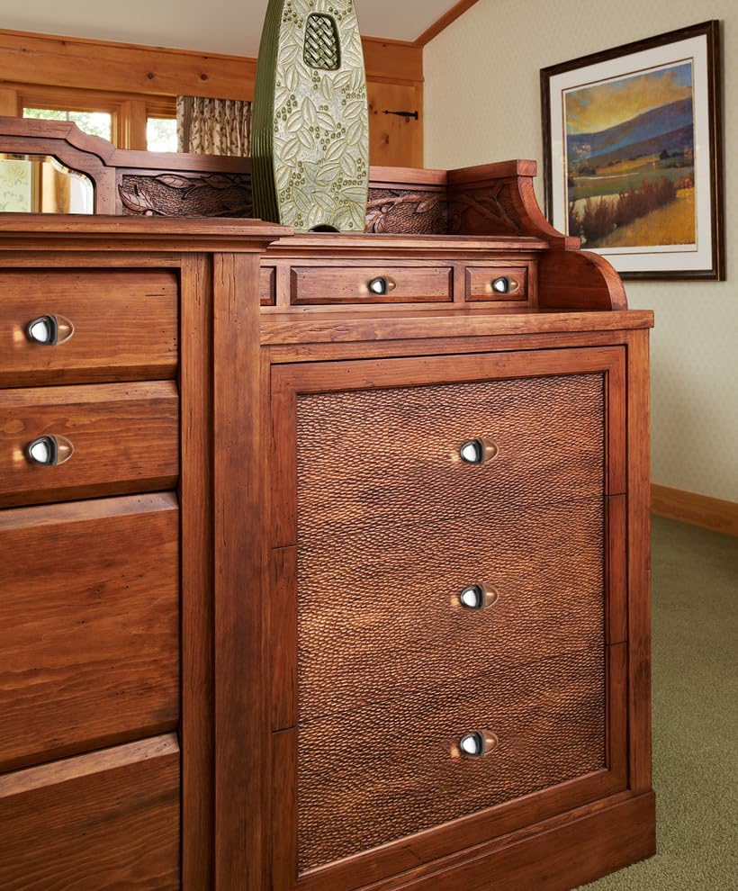 Goo-Ki White Crystal Cabinet Handles-Zinc Alloy Base with Acrylic Knobs,6 Pack