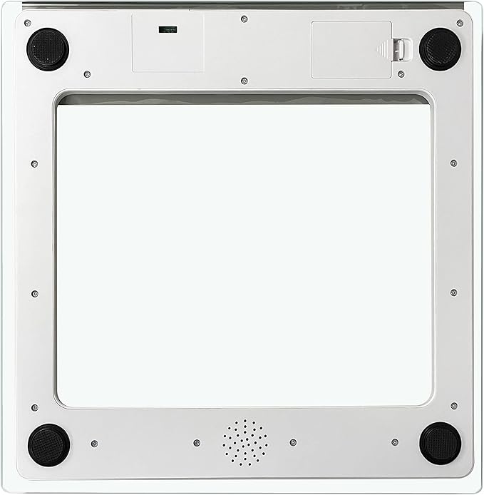 Taylor Digital Bathroom Talking Scale, 5 Languages, Scales Body Weight, White Scale Clear Glass Stainless Steel Accents, 440LB Capacity, Clear Stainless Steel Accents (5294756)