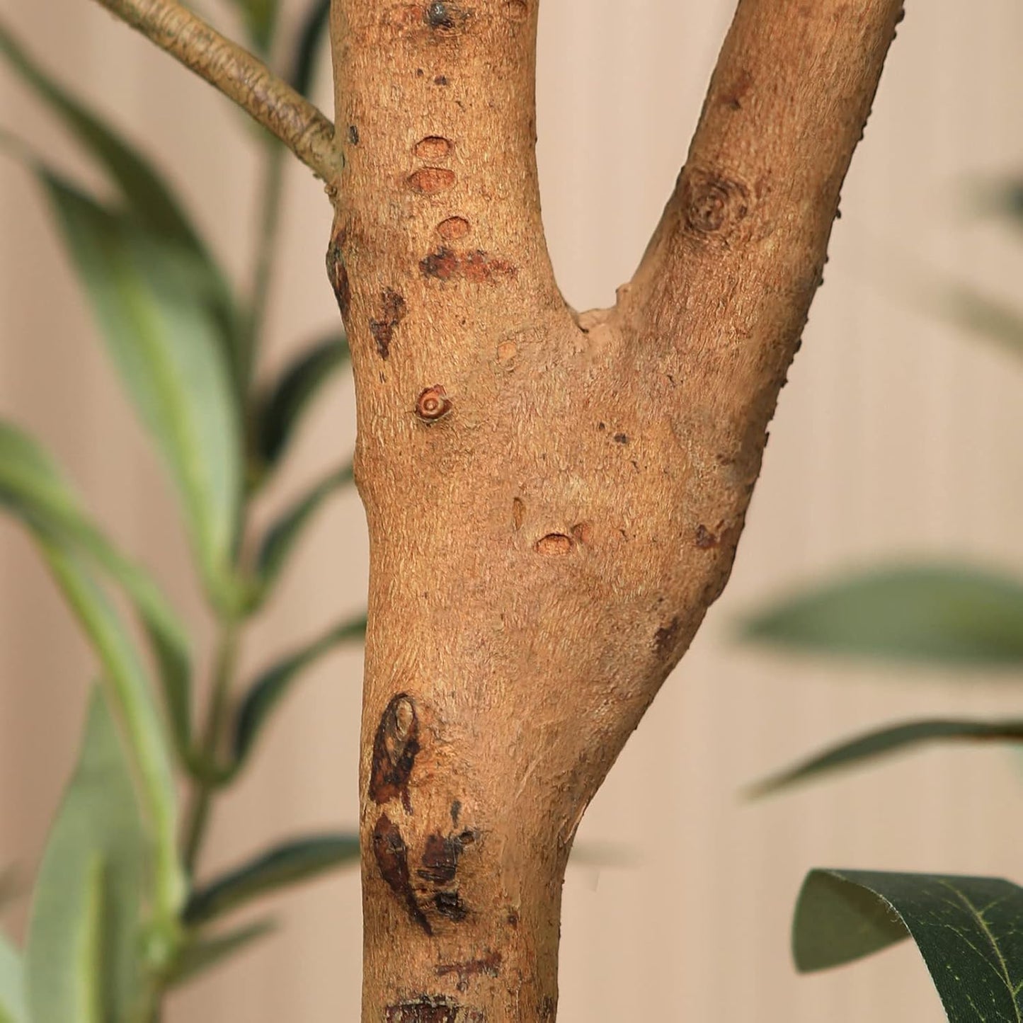 Kazeila Artificial Olive Tree 5FT Tall Faux Silk Plant for Home Office Decor Indoor Fake Potted Tree with Natural Wood Trunk and Lifelike Fruits