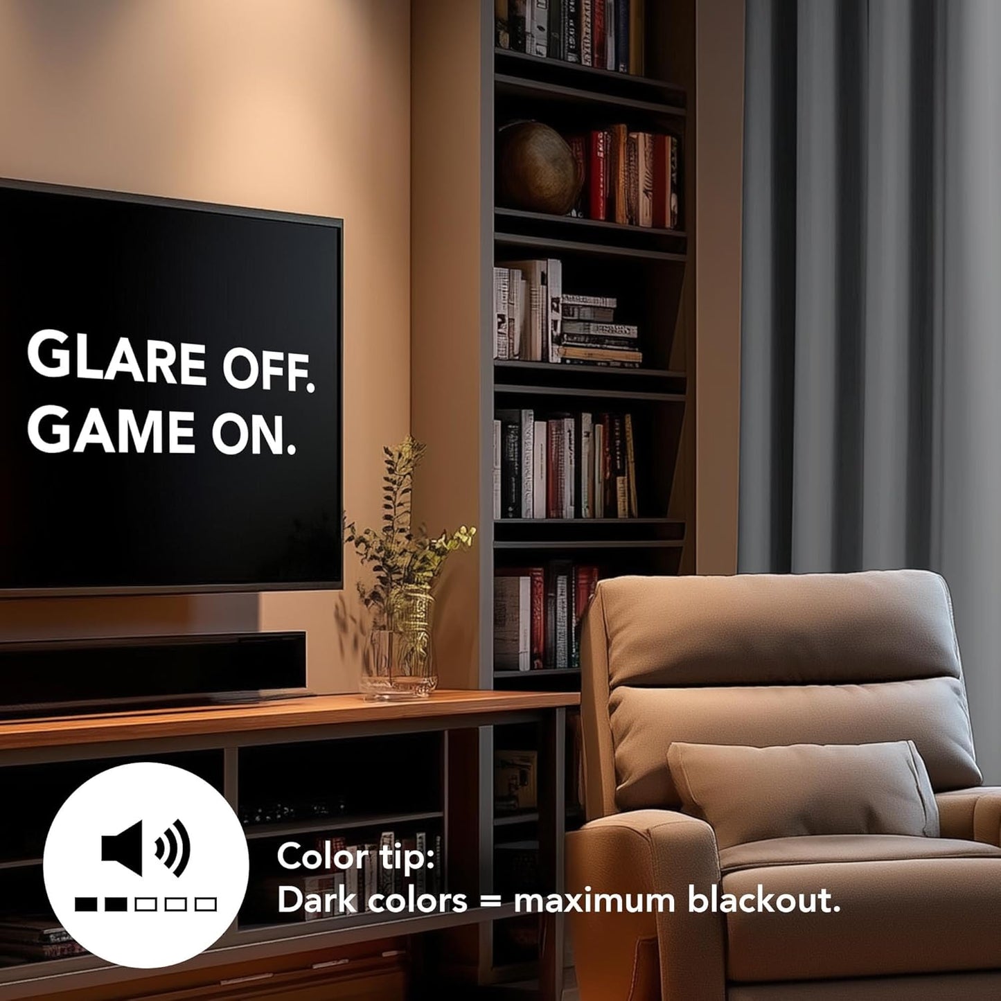 Deconovo Blackout Curtains for Bedroom – Set of 2 42W x 72L Inch Thermal Insulated & Noise Reducing Panels–Home Window Room Darkening Sustainable Grommet Drapes for Living Room and Nursery, Light Grey