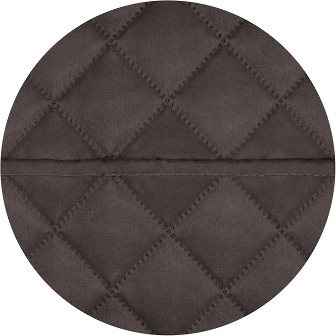 PureFit Reversible Quilted Sofa Cover, Water Resistant Furniture Protector, Washable Couch Cover with Non Slip and Elastic Straps for Kids, Dogs, Pets (Oversized Loveseat, Chocolate/Chocolate)