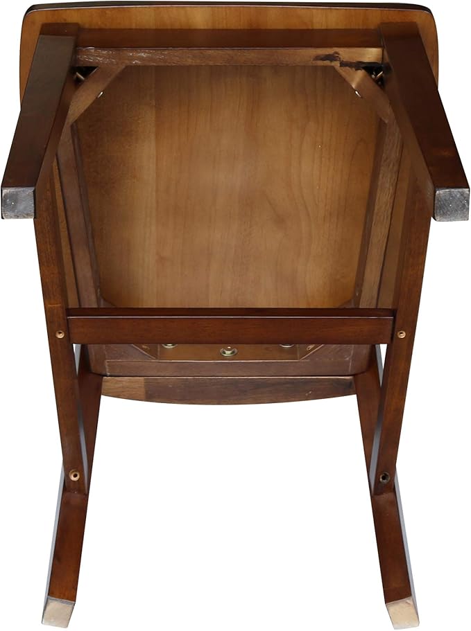 International Concepts San Remo Splat Back Chair, Espresso