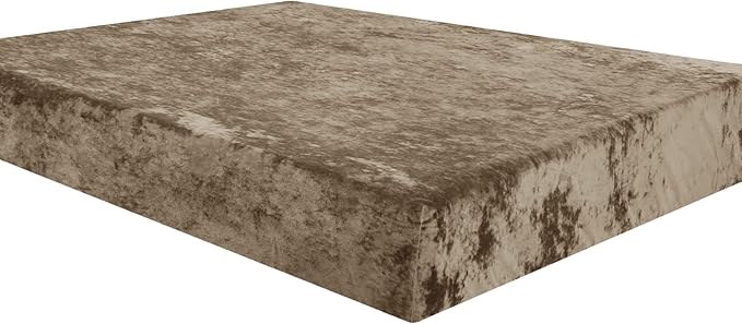 PHF Truly Velvet Fitted Sheet Only Twin Size, Luxury Super Soft Cozy Fuzzy Fleece Bottom Sheet, Deep Pocket Up to 16",Strenghth Elastic Band,Suitable for Fall Winter Spring, No Pillowcases, Khaki