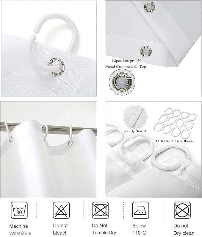 4Pcs Black Man Women Shower Curtain Set with Rugs Toilet Lid Cover Bath Mat, Romantic Couples Bathroom Decor Sets with Shower Curtain and Hooks, Waterproof Fabric King Queen Sets