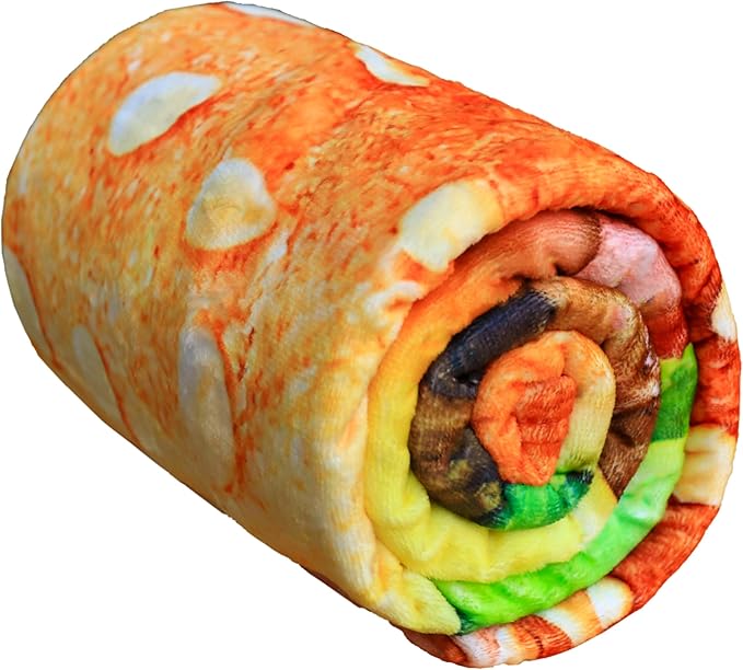 Vessia Hamburger Throw Blanket, Realistic Funny Fast Food Blanket for Adults and Kids, 300GSM Giant Soft Cheese Burger Throw for Couch, Sofa, Bed, Fun Cozy Round Gifts for Boys, Girls