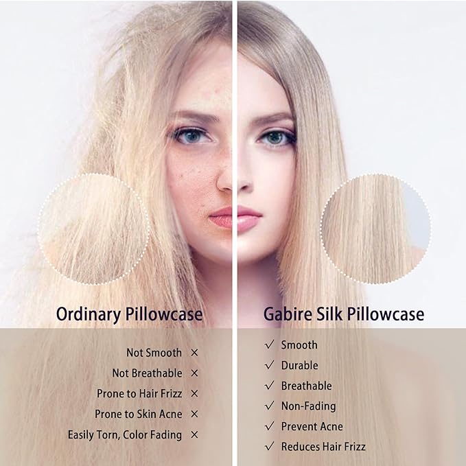 Mulberry Silk Pillow Case for Hair and Skin Prevent Acne Pillowcases Both Sides Real Silk Pillowcases Organic Silk Pillowcase with Hidden Zipper, Sage Green, Queen (20"×30")