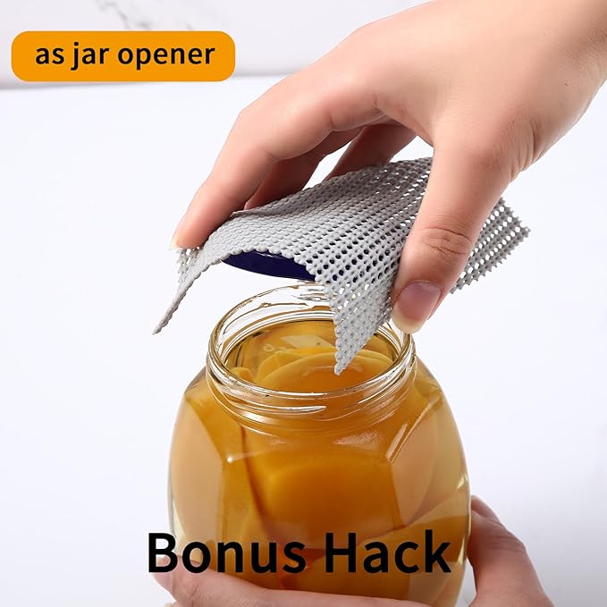 iwtmm Drawer Shelf and Cabinet Liners Non-Adhesive Extra Strong Grip - Keep Items in Place for Kitchen, Bathroom, Office & Wardrobe, Heavy Duty Anti-Slip Liners for Cabinets, Cupboards, Drawers