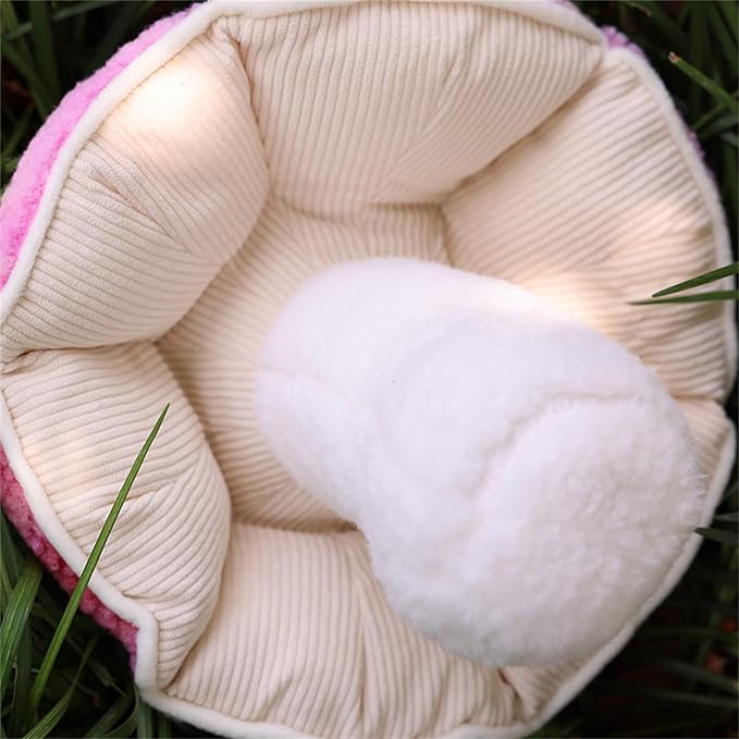 Mushroom Pillow Floor Pillow Sofa Cushion Home Decoration Reading Pillow (32cm, Pink)