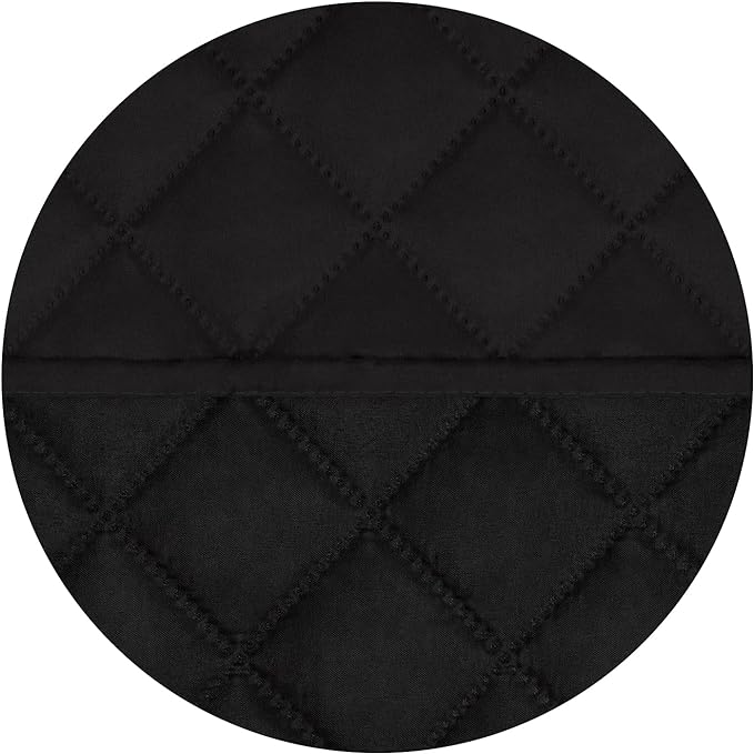 PureFit Reversible Quilted Oversized Recliner Sofa Cover, Water Resistant Furniture Protector, Washable Couch Cover with Elastic Straps for Kids, Pets (Large, Black/Black)