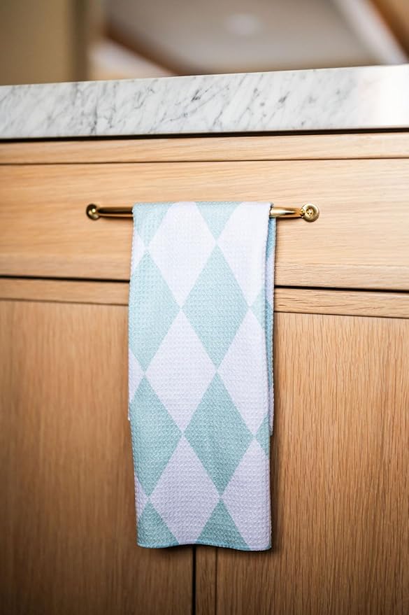 || 2 Pack Double Sided || Not Your Ordinary Dish Towels || Waffle Weave Microfiber || Tea Towels || Highly Absorbent || Hanging Loop || Dish Cloths || Designer Prints || Easter Bunny