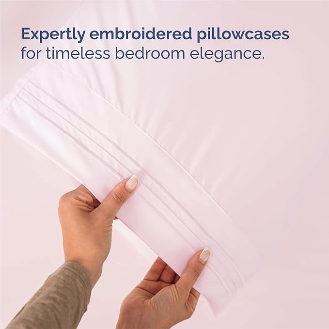 Split King Size 5 Piece Sheet Set - Comfy Breathable & Cooling Bed Sheets Set - Hotel Luxury Bedding for Women, Men, Kids, Teens, Boys & Girls - Deep Pockets, Soft, Wrinkle Free - Oeko-Tex - Lav Pink