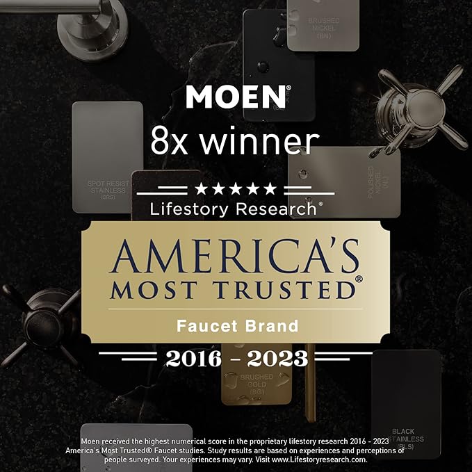 Moen Align Matte Black 18 inch Modern Single Towel Bar, YB0418BL