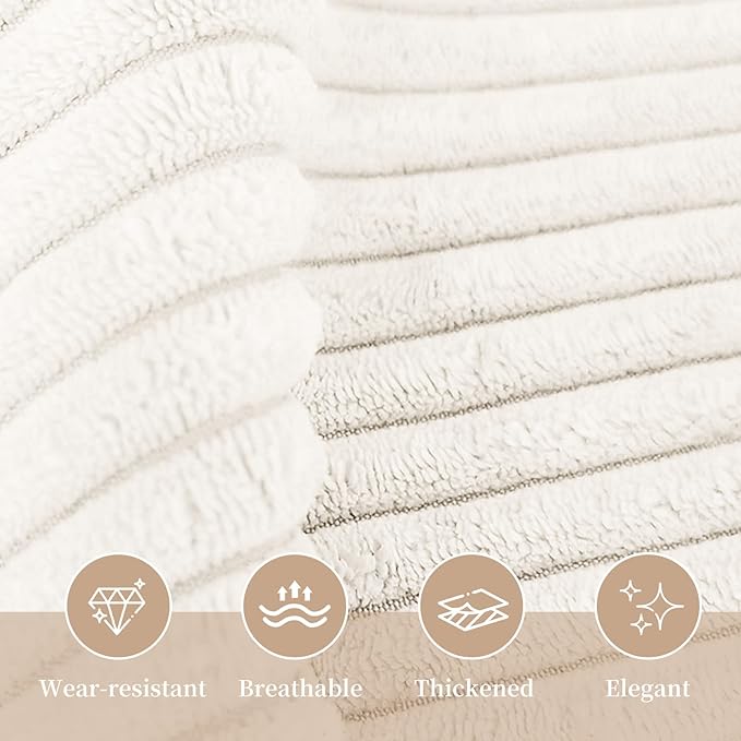 Sasttie Headboard Pillow King, Wedge Pillow Headboard for Sitting Up in Bed, Back-Rest Support Triangular Cushion for Reading - Features Removable Washable Cover, White