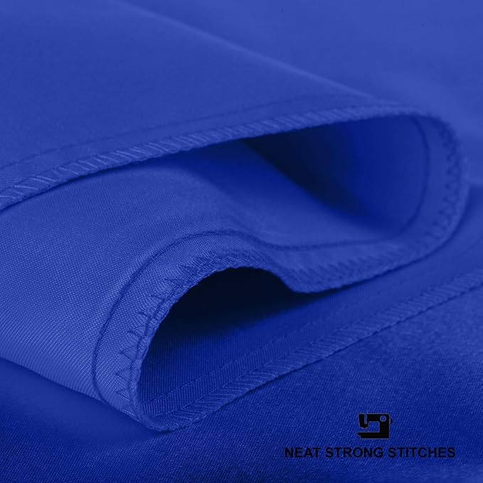 Royal Blue Satin Pillowcase with Zipper, for Hair and Skin Care, Feels Soft and Cool Like a Silk Pillowcase, Satin Pillow Cases 2 Pack, Slik Pillow Cover, King Size - Set of 2
