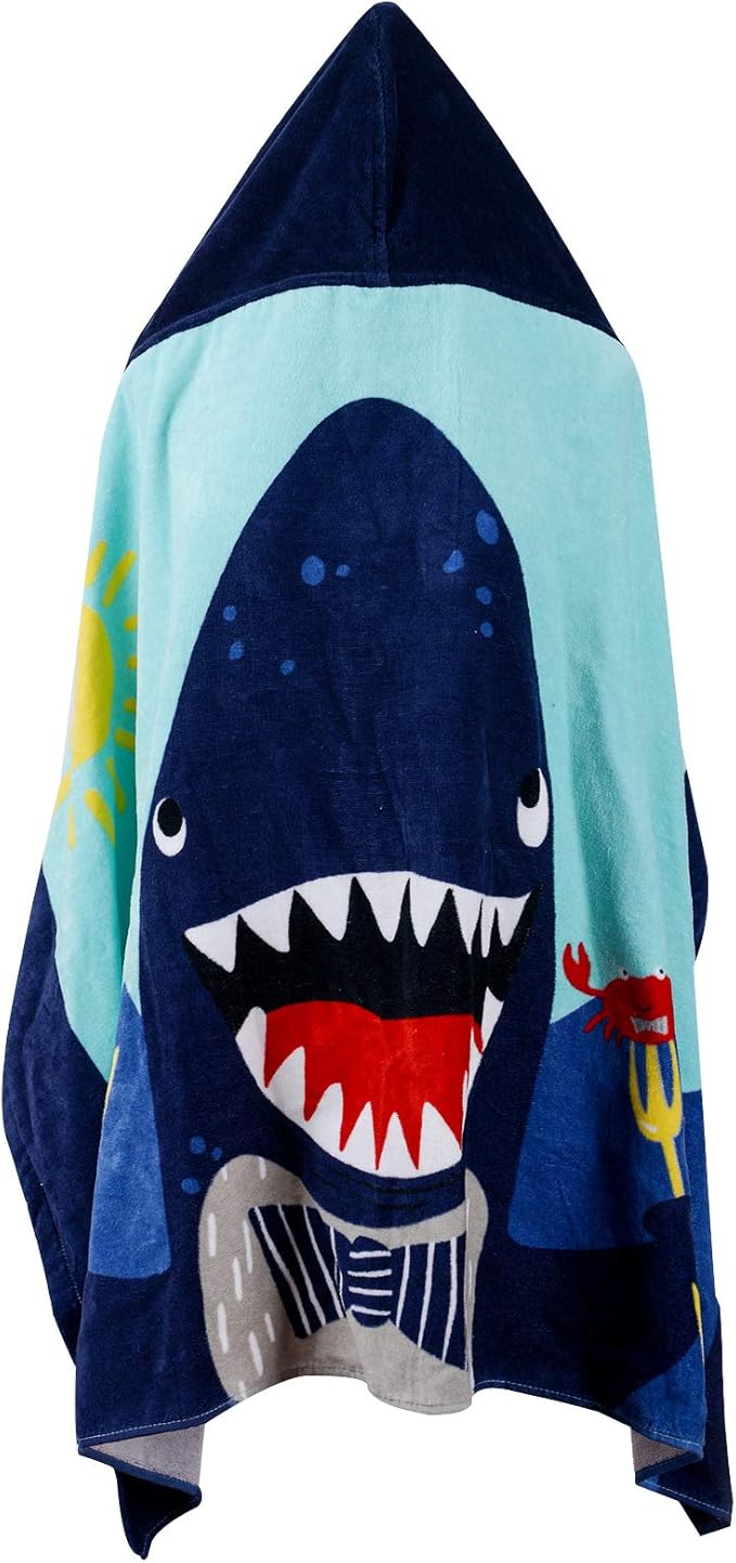 Kids Bath Towels, Kids Towel Girls Boys Hooded Beach,Bathroom,Pool Swim Towels 30 × 50 INCH Large Size Ultra Absorbent Cute Cartoon Animal Full Vitality 100% Cotton Wearable Wrap for Child