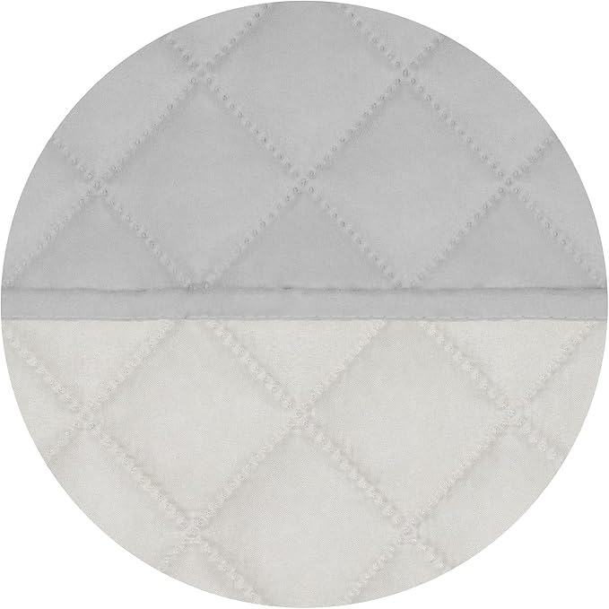 PureFit Reversible Quilted Sofa Cover, Water Resistant Slipcover Furniture Protector, Washable Couch Cover with Non Slip and Elastic Straps for Kids, Dogs (Oversized Recliner, Light Gray/Ivory)