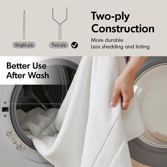 Madison Park 800GSM Bathroom Towel Set of 8 100% Cotton Bath Towel Set for Bathroom Luxurious Highly Absorbent 2 Bath Towels 2 Hand Towels 4 Washcloths Quick Dry Spa Quality Mocha