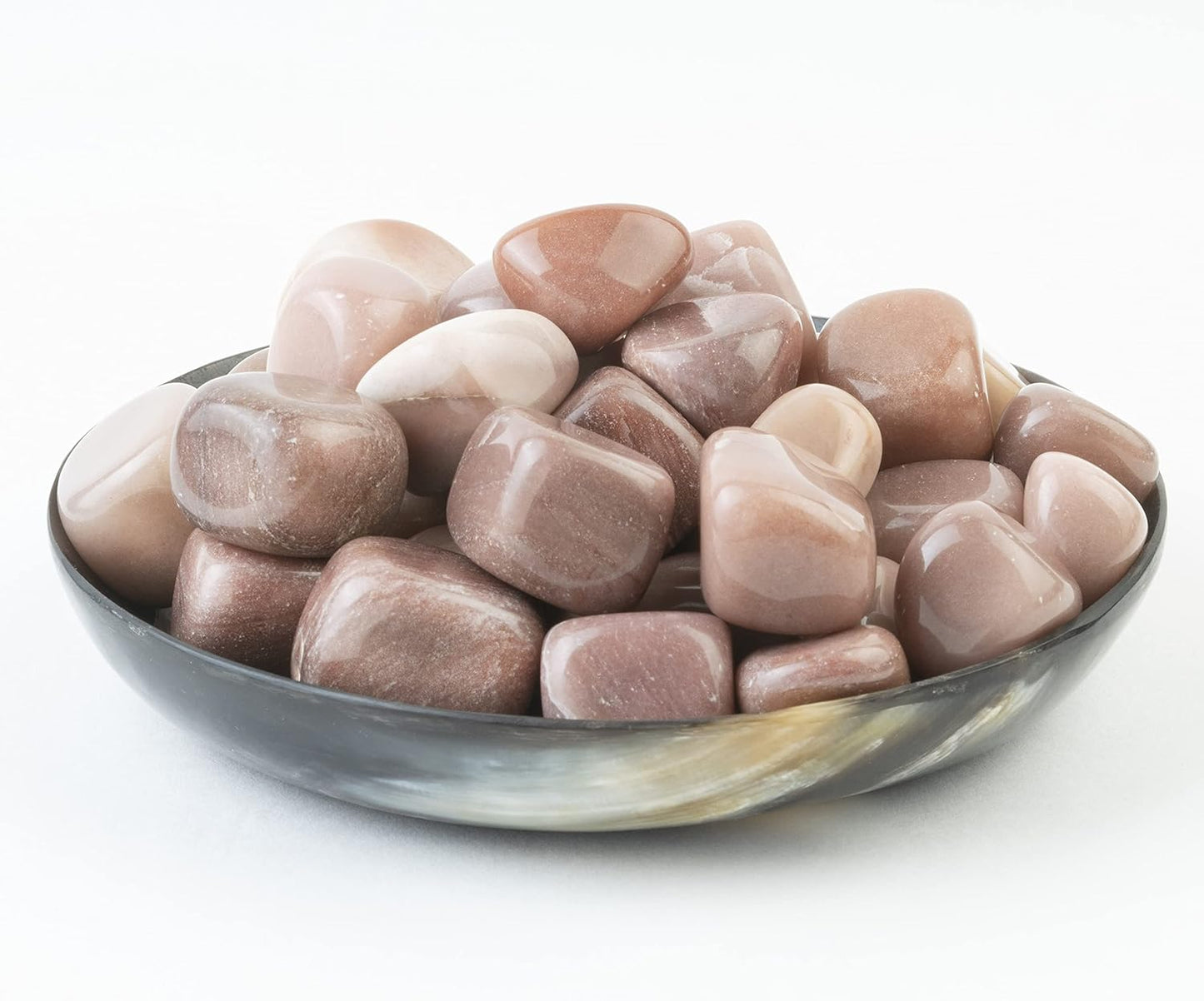 Crocon 1LB Pink agate tumbled stones and Crystals bulk 2000+ Carats natural Crystal Kit for Reiki Healing Crystal Polished, tumble stones, Chakra Balancing, reiki Gift Home Decor Size : 20-25 mm