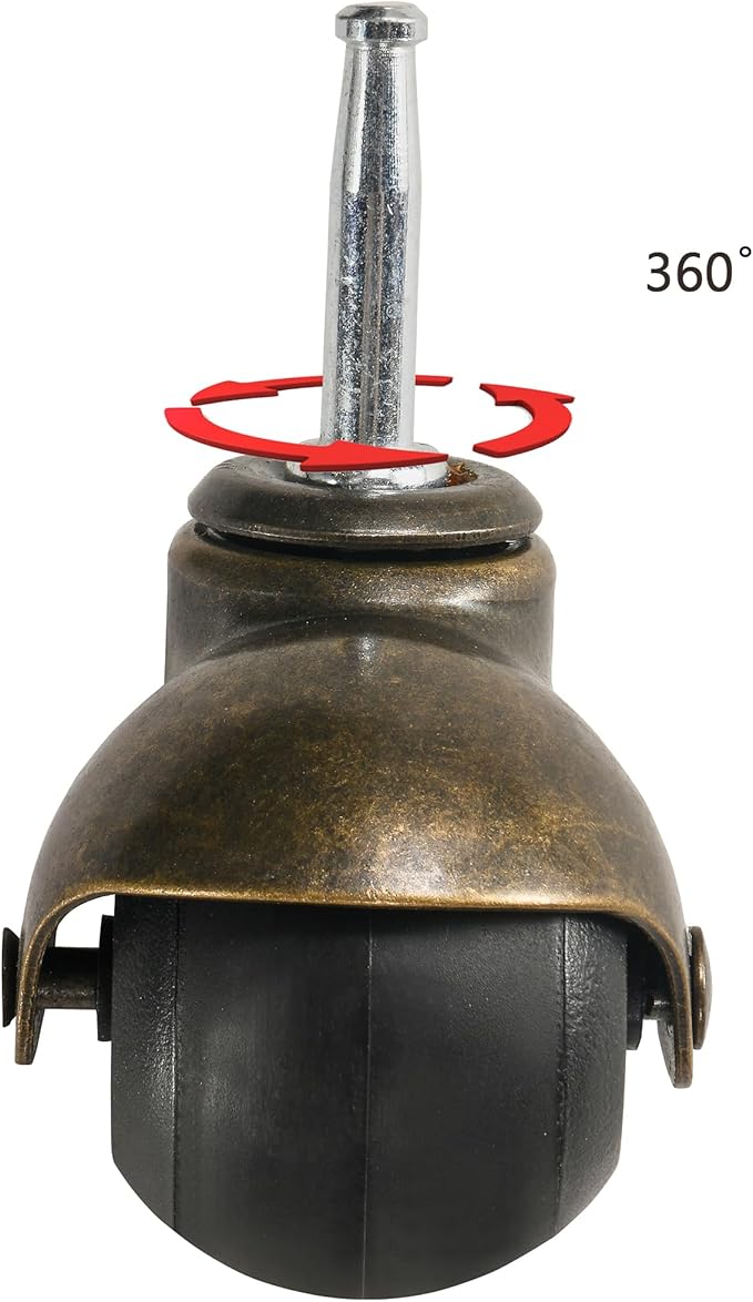 MODERION Solid Wood Boss Caption's Chairs,Dinning Chairs with Wheels and Arms, Office Desk Chairs, Classic Swivel Accent Chairs with Upholstered,Dinner Chairs, 31.5¡±H for Living Room Gray SY1318GY