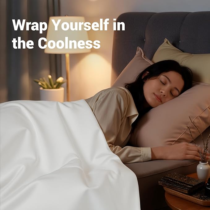 NEXHOME PRO Duvet Cover Queen, Duvet Cover Set, Ultra Soft, Duvet Cover Viscose from Bamboo Cooling, 1 Duvet Cover and 2 Pillowcases, 68"x90", White, Comforter Not Included