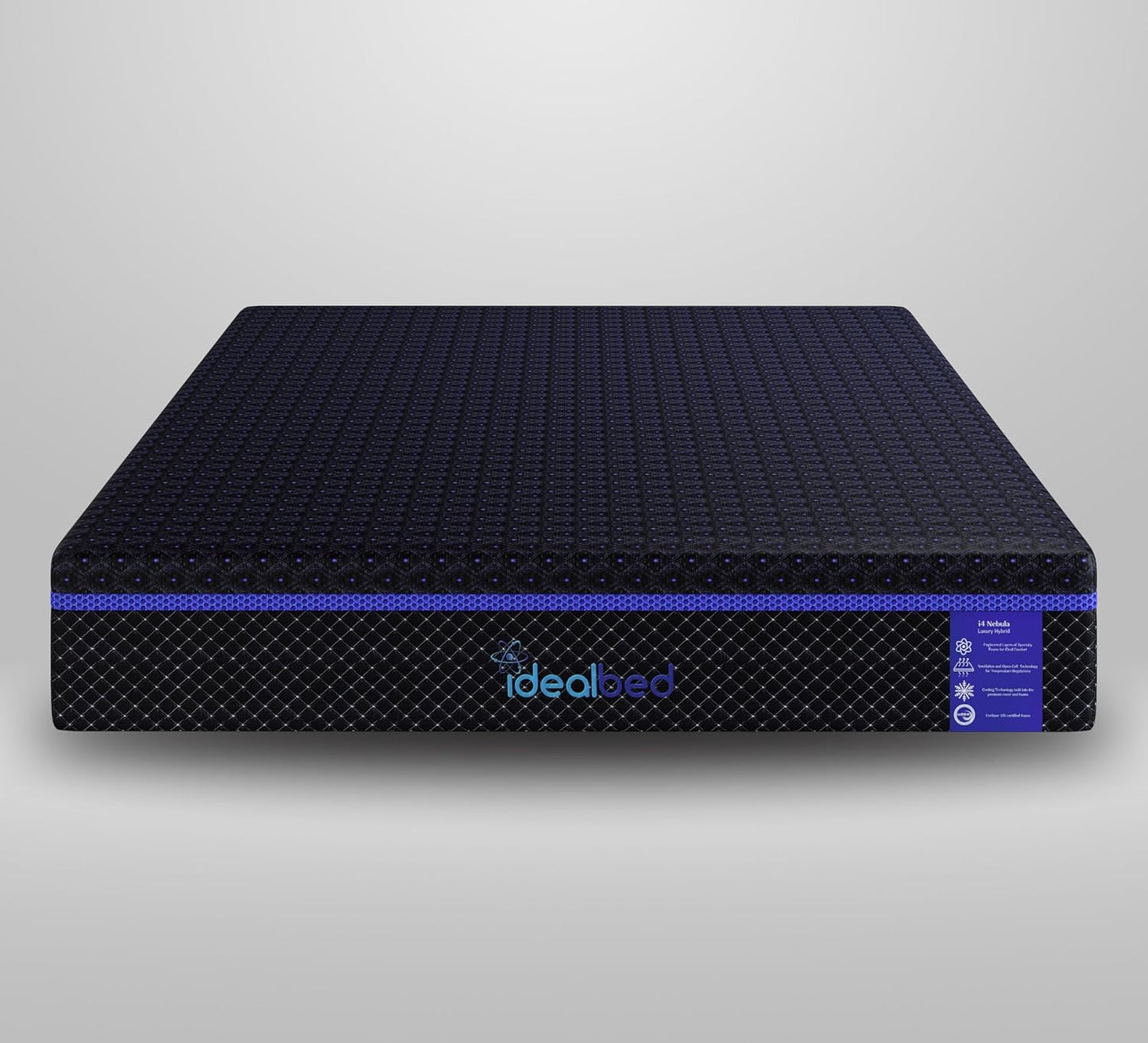 iDealBed S4 Nebula Luxury Hybrid Mattress + 4i Custom Adjustable Bed Sleep System, Comfort, Cooling & Support, Advanced Silent Operation, Massage (Medium Firm, Split King)