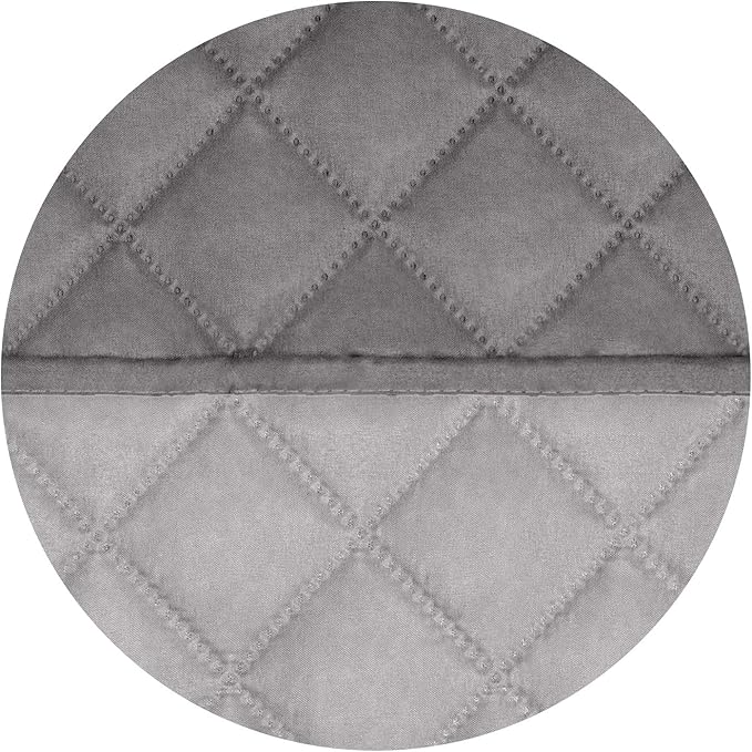 PureFit Reversible Quilted Sofa Cover, Water Resistant Medium Slipcover Furniture Protector, Washable Couch Cover with Non Slip Foam and Elastic Straps for Kids, Dogs, Pets (Loveseat, Gray/Light Gray)