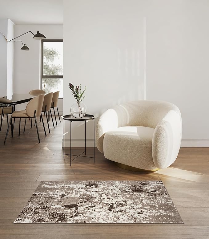 Keen Home Design Area Rugs - 3x5 Non-Shedding, Abstract Rugs for Kitchen, Living Room, Bedroom, Dining Room, Entryway - Size: 3' x 5', Multi