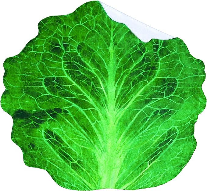 Vessia Lettuce Throw Blanket, Realistic Funny Food Blanket for Adults and Kids, 300GSM Giant Soft Vegetable Throw for Couch, Sofa, Bed, Fun Cozy Cabbage Home Decor for All Seasons, 60 inches