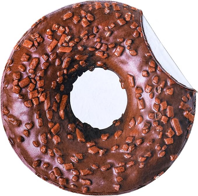 Vessia Chocolate Donuts Printed Throw Blanket, Realistic Funny Food Blanket for Adults and Kids, 300GSM Soft Giant Donuts Throw for Couch, Sofa, Bed, Fun Gifts for Boys, Girls, 60 inches