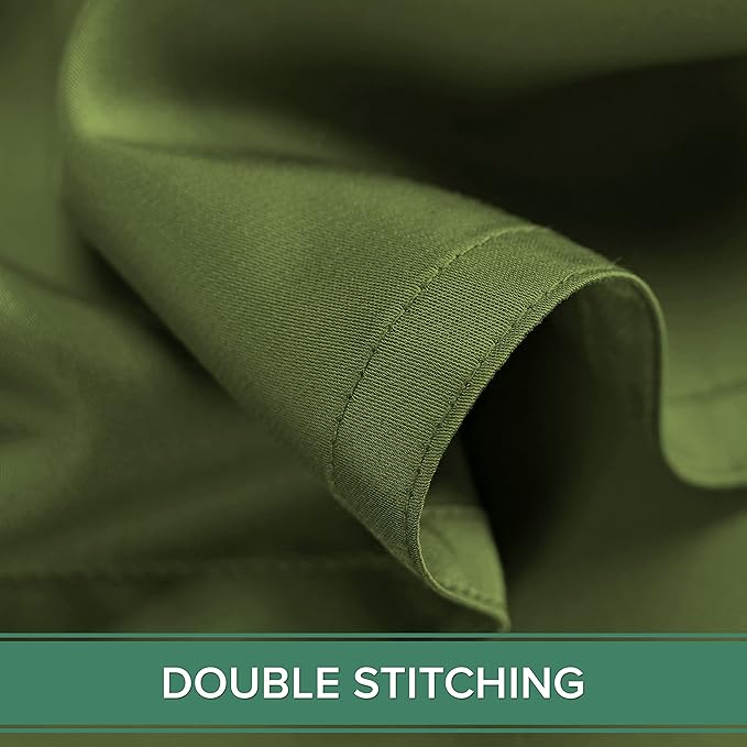 Split King Sheets by Pure Bamboo, Genuine 100% Organic Viscose Derived from Bamboo Bed Sheet Set, Soft & Cooling, Double Stitching *Not for Split Top (Split King, Pesto)