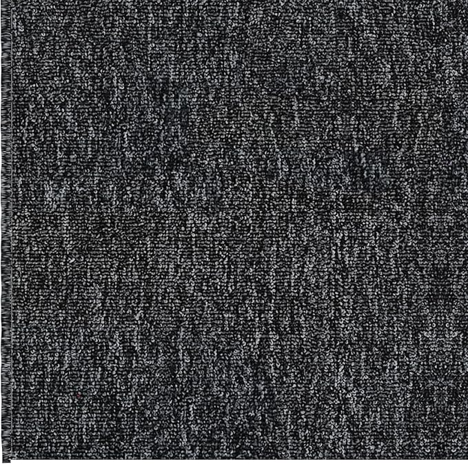 Ottomanson 2'7" x 8' Ultra-Thin Hallway Runner Rug - Durable Non-Slip Carpet for High-Traffic Areas - Fits Under Doors for Seamless Entry - Ideal for Kitchen, Entryway, Bedroom & Living Room, Black